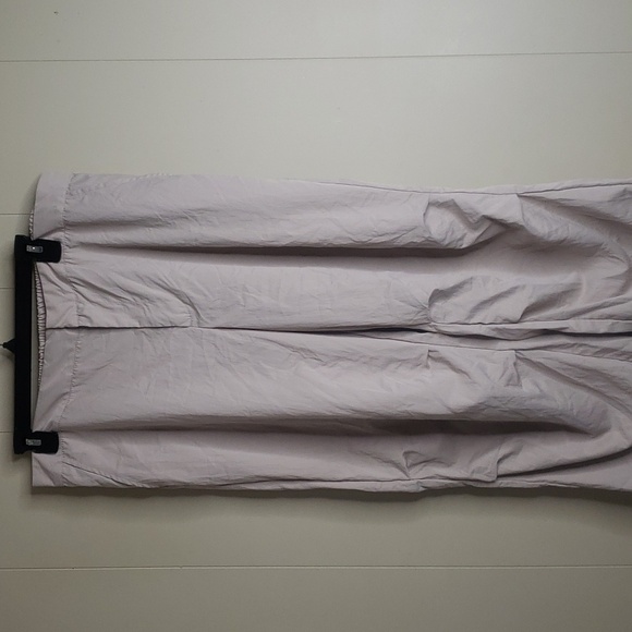 Women's Straight Relaxed High Rise Ankle Parachute Pants Tan 14 A New Day - Picture 4 of 9